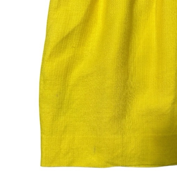J Crew Cotton Tank Dress with Pockets Yellow Size 10 - Picture 7 of 7